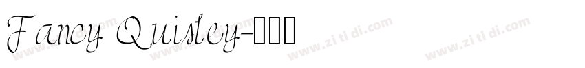 Fancy Quisley字体转换